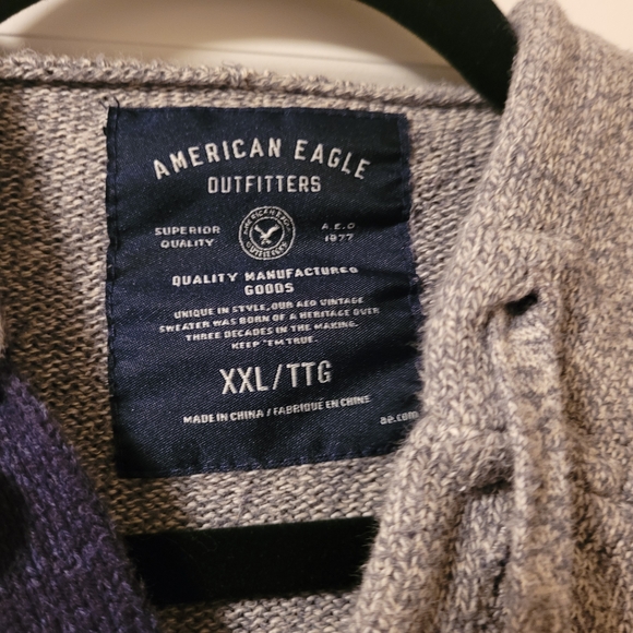 American Eagle Men's Southwestern Hooded Sweater Kangaroo Pocket Size XXL - Picture 3 of 10